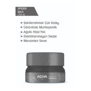 Agiva Hair Wax 155 ml Spıder Effect Parlak Görünümlü Yüksek Tutuş Saç Şekillendirirci