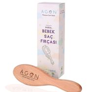 Agon Doğal Keçi Kılı Yumuşak Bebek Saç Fırçası