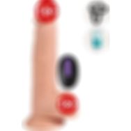Agorshop Dean 21 cm Uzaktan Kumandalı Kemerli Realistik Titreşimli Strapon Penis