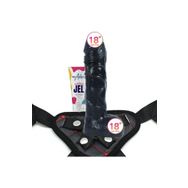 Agorshop Dildo Series Beast 20 cm Strapon Siyahi Realistik Dildo