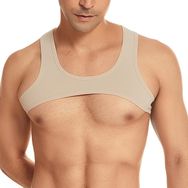 AIEOE B05 Bej Erkek Tank Top T-shirt