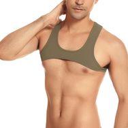 AIEOE B06 Yeşil Erkek Tank Top T-shirt