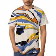 AILLOSA A-107 3D Baskılı Desenli Kısa Kollu Erkek T-shirt