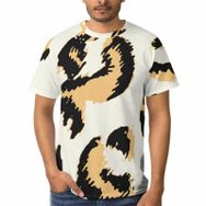 AILLOSA A-108 3D Baskılı Desenli Kısa Kollu Erkek T-shirt