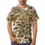 AILLOSA A-110 3D Baskılı Desenli Kısa Kollu Erkek T-shirt