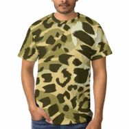 AILLOSA A-112 3D Baskılı Desenli Kısa Kollu Erkek T-shirt