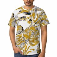 AILLOSA A-114 3D Baskılı Desenli Kısa Kollu Erkek T-shirt