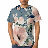 AILLOSA A-118 3D Baskılı Desenli Kısa Kollu Erkek T-shirt
