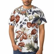 AILLOSA A-124 3D Baskılı Desenli Kısa Kollu Erkek T-shirt