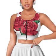 AILLOSA Activewear 3D Baskılı Desen TH-103 Askılı Kadın Atlet