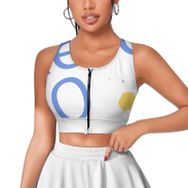 AILLOSA Activewear 3D Baskılı Desen TH-104 Askılı Kadın Atlet