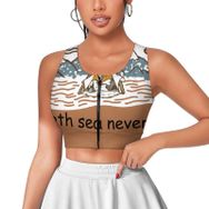 AILLOSA Activewear 3D Baskılı Desen TH-115 Askılı Kadın Atlet