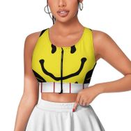 AILLOSA Activewear 3D Baskılı Desen TH-118 Askılı Kadın Atlet