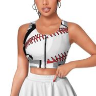 AILLOSA Activewear 3D Baskılı Desen TH-133 Askılı Kadın Atlet