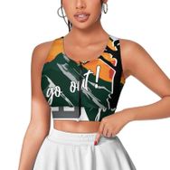 AILLOSA Activewear 3D Baskılı Desen TH-158 Askılı Kadın Atlet