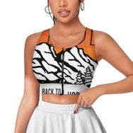 AILLOSA Activewear 3D Baskılı Desen TH-161 Askılı Kadın Atlet