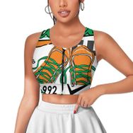 AILLOSA Activewear 3D Baskılı Desen TH-163 Askılı Kadın Atlet