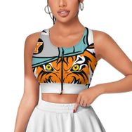 AILLOSA Activewear 3D Baskılı Desen TH-176 Askılı Kadın Atlet