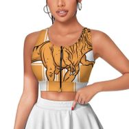 AILLOSA Activewear 3D Baskılı Desen TH-179 Askılı Kadın Atlet