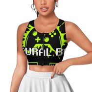 AILLOSA Activewear 3D Baskılı Desen TH-183 Askılı Kadın Atlet