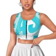 AILLOSA Activewear 3D Baskılı Desen TH-192 Askılı Kadın Atlet