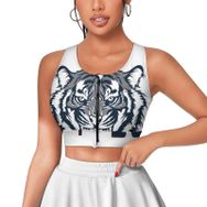AILLOSA Activewear 3D Baskılı Desen TH-199 Askılı Kadın Atlet