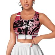 AILLOSA Activewear 3D Baskılı Desen TH-287 Askılı Kadın Atlet