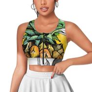 AILLOSA Activewear 3D Baskılı Desen TH-304 Askılı Kadın Atlet