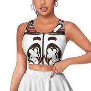 AILLOSA Activewear 3D Baskılı Desen TH-316 Askılı Kadın Atlet