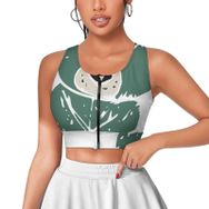 AILLOSA Activewear 3D Baskılı Desen TH-344 Askılı Kadın Atlet