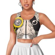AILLOSA Activewear 3D Baskılı Desen TH-371 Askılı Kadın Atlet