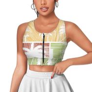 AILLOSA Activewear 3D Baskılı Desen TH-372 Askılı Kadın Atlet