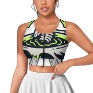 AILLOSA Activewear 3D Baskılı Desen TH-380 Askılı Kadın Atlet