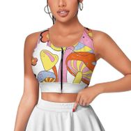AILLOSA Activewear 3D Baskılı Desen TH-381 Askılı Kadın Atlet