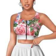 AILLOSA Activewear 3D Baskılı Desen TH-423 Askılı Kadın Atlet