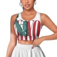 AILLOSA Activewear 3D Baskılı Desen TH-426 Askılı Kadın Atlet
