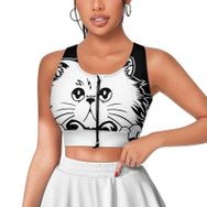 AILLOSA Activewear 3D Baskılı Desen TH-453 Askılı Kadın Atlet