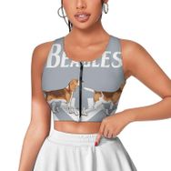 AILLOSA Activewear 3D Baskılı Desen TH-455 Askılı Kadın Atlet