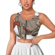 AILLOSA Activewear 3D Baskılı Desen TH-456 Askılı Kadın Atlet