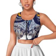 AILLOSA Activewear 3D Baskılı Desen TH-457 Askılı Kadın Atlet
