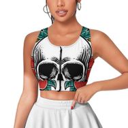 AILLOSA Activewear 3D Baskılı Desen TH-470 Askılı Kadın Atlet