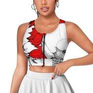 AILLOSA Activewear 3D Baskılı Desen TH-475 Askılı Kadın Atlet