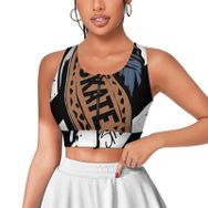 AILLOSA Activewear 3D Baskılı Desen TH-478 Askılı Kadın Atlet