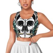 AILLOSA Activewear 3D Baskılı Desen TH-480 Askılı Kadın Atlet