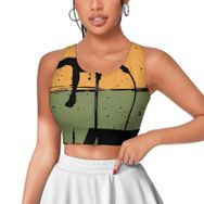 AILLOSA Activewear 3D Baskılı Desen TH-490 Askılı Kadın Atlet