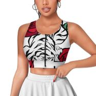 AILLOSA Activewear 3D Baskılı Desen TH-499 Askılı Kadın Atlet