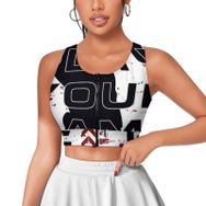 AILLOSA Activewear 3D Baskılı Desen TH-500 Askılı Kadın Atlet
