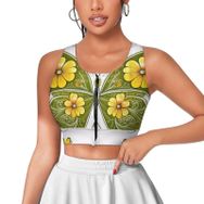 AILLOSA Activewear 3D Baskılı Desen TH-51 Askılı Kadın Atlet