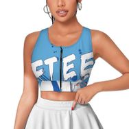 AILLOSA Activewear 3D Baskılı Desen TH-77 Askılı Kadın Atlet