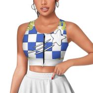 AILLOSA Activewear 3D Baskılı Desen TH-78 Askılı Kadın Atlet